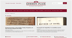 Desktop Screenshot of common-place.org