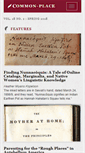 Mobile Screenshot of common-place.org