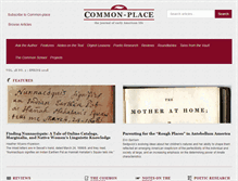 Tablet Screenshot of common-place.org